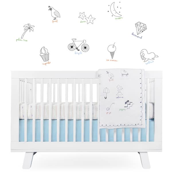 Shop Babyletto Alphabets 5 Piece Crib Bedding Set Overstock