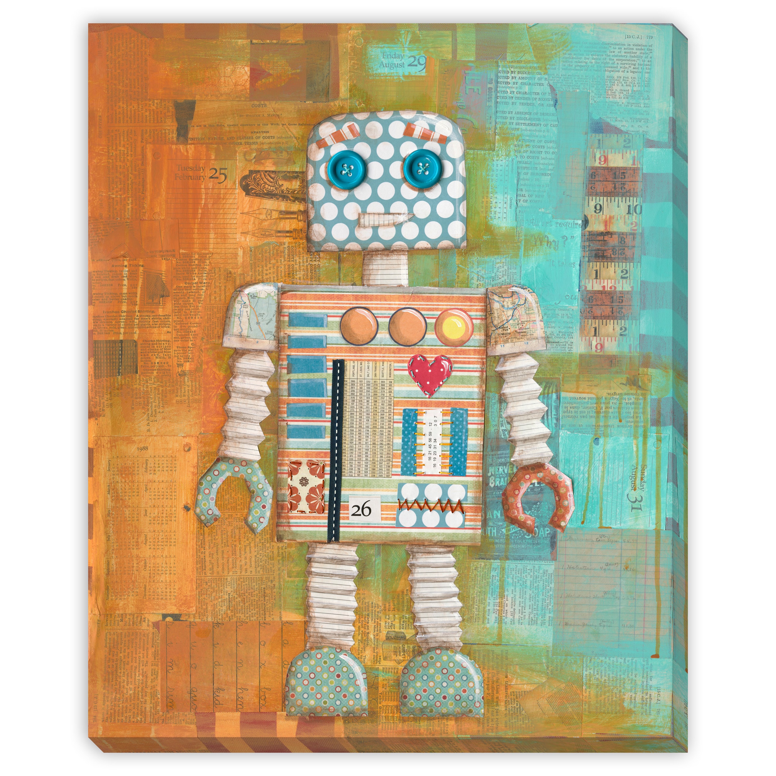 Dee Nessas Augie Bot Canvas Gallery Wrap