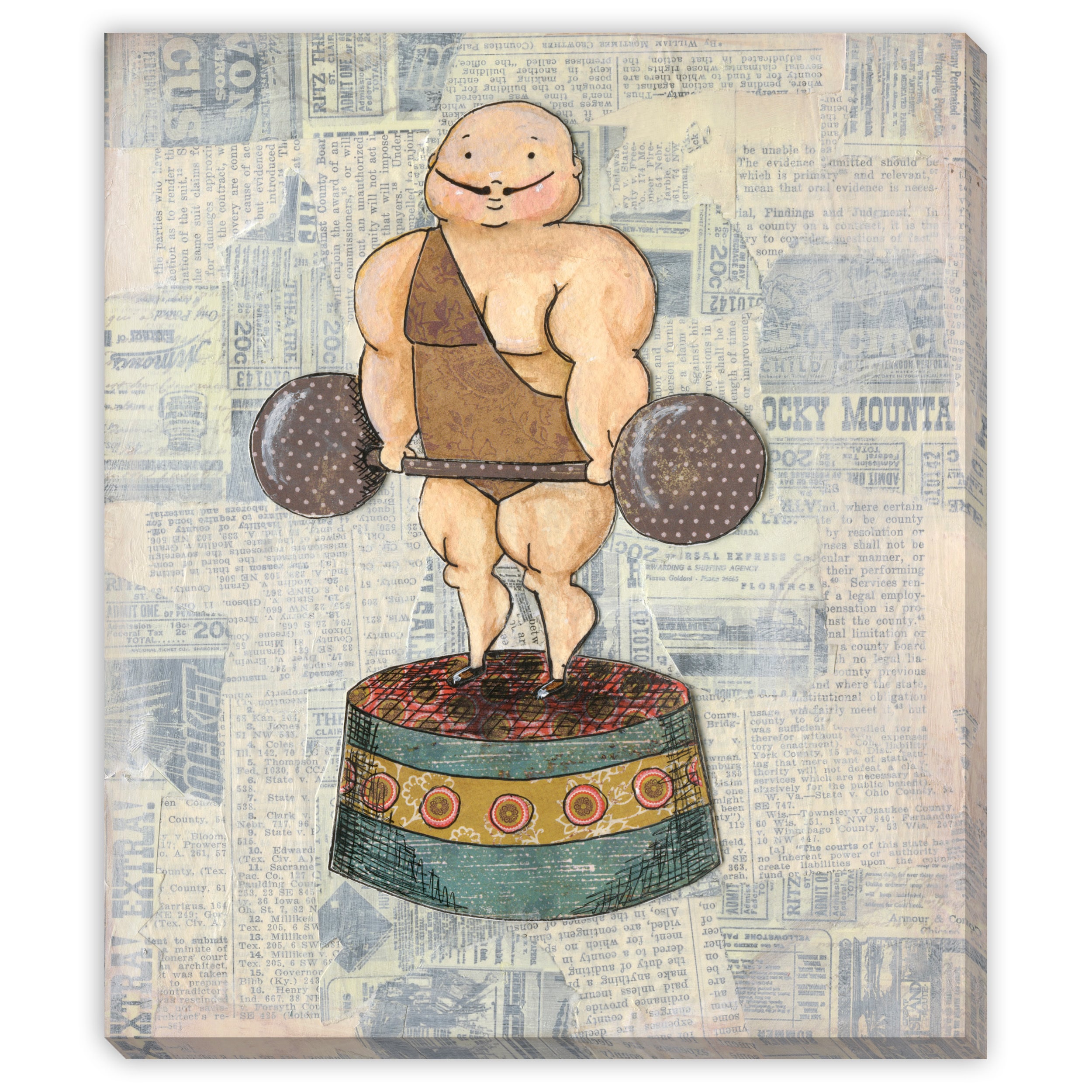 Dee Nessas Strongman Canvas Gallery Wrap