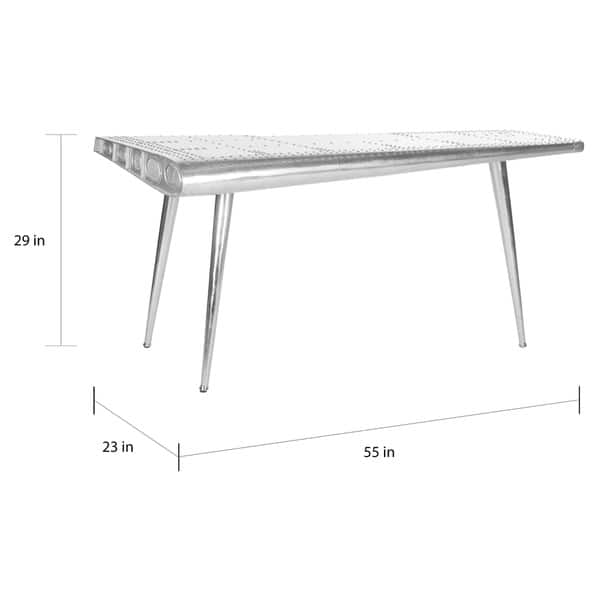 Safavieh Aviator Silver Console Table 55 X 23 29 Safavieh Aviator Silver Console Table 55 X 23 29