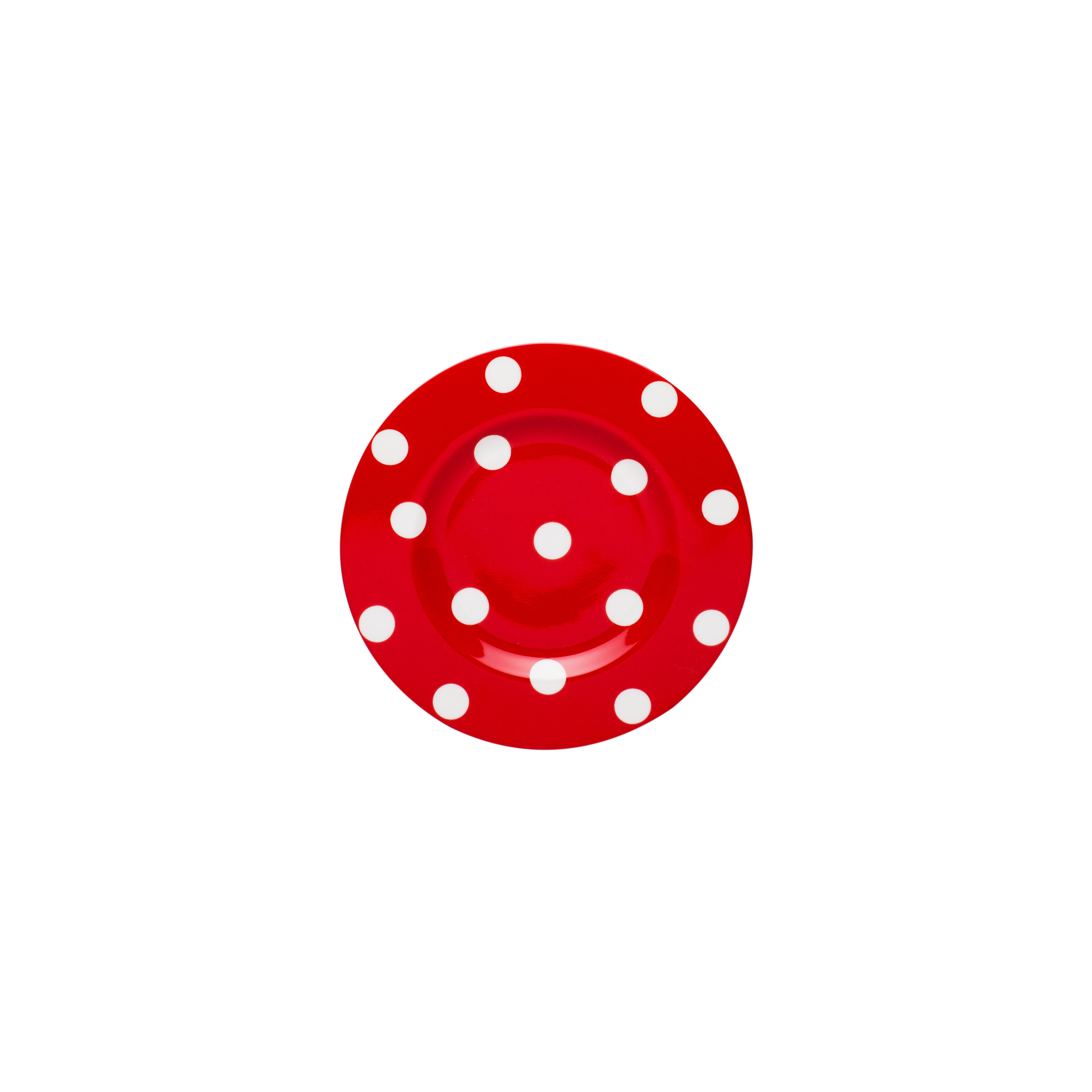 Red Vanilla Freshness Dots Red Side Plate (set Of 6)