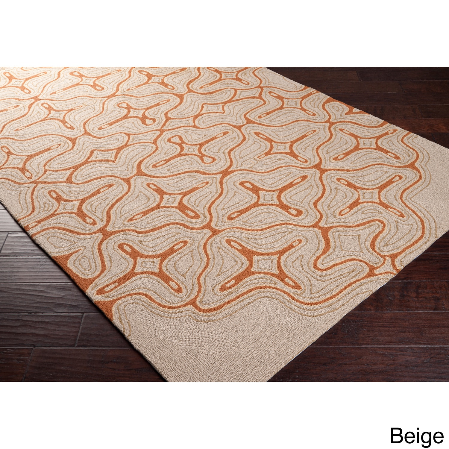 Hand hooked Maggie Transitional Abstract Indoor/ Outdoor Area Rug (5 X 8)