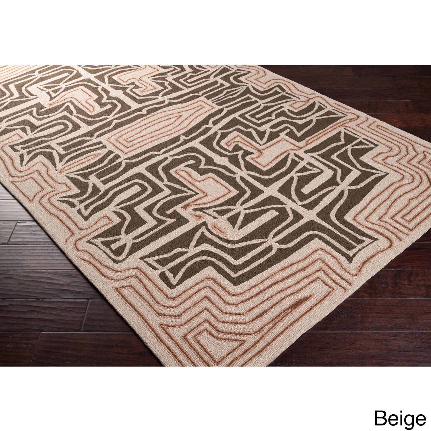 Hand hooked Mary kate Transitional Abstract Indoor/ Outdoor Area Rug (5 X 8)