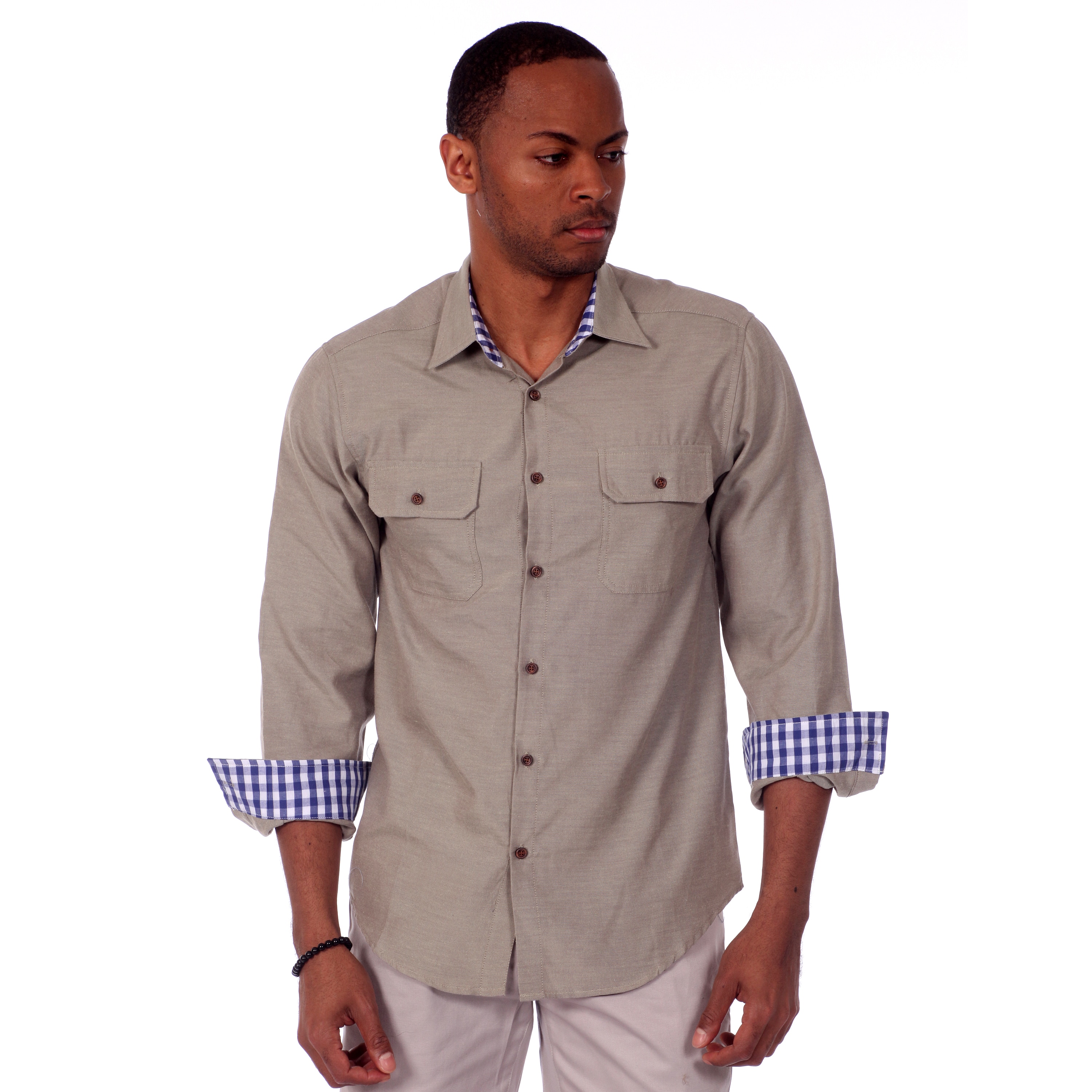 Jordan Jasper Mens Slim Fit Chambray Shirt