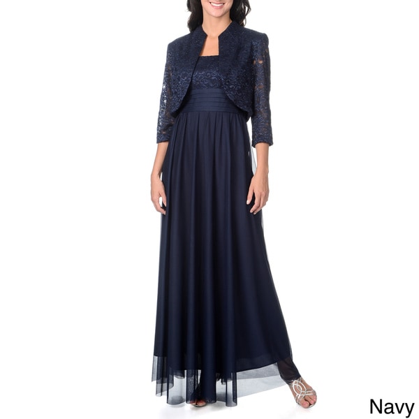 women's gown with jacket