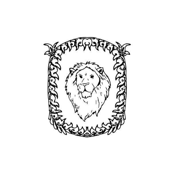 King Lion Picture Frame Vinyl Wall Art - Bed Bath & Beyond - 9135509