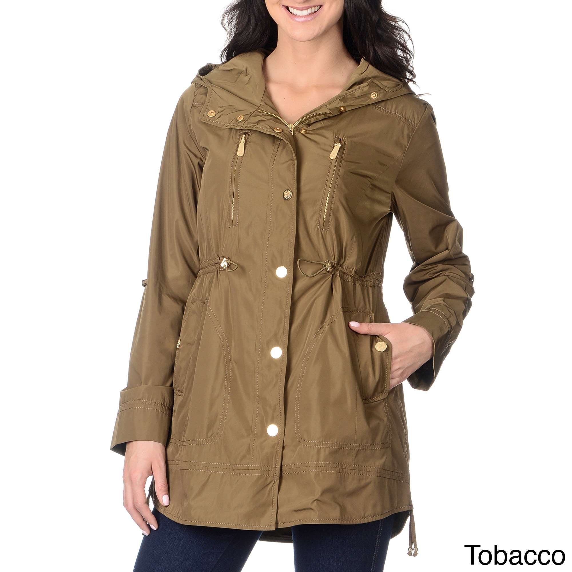 Vince Camuto Vince Camuto Womens Fashion Anorak Brown Size XS (2  3)