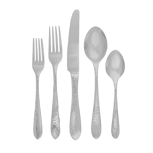 Ginkgo Starlight 65-piece Stainless Steel Flatware Set
