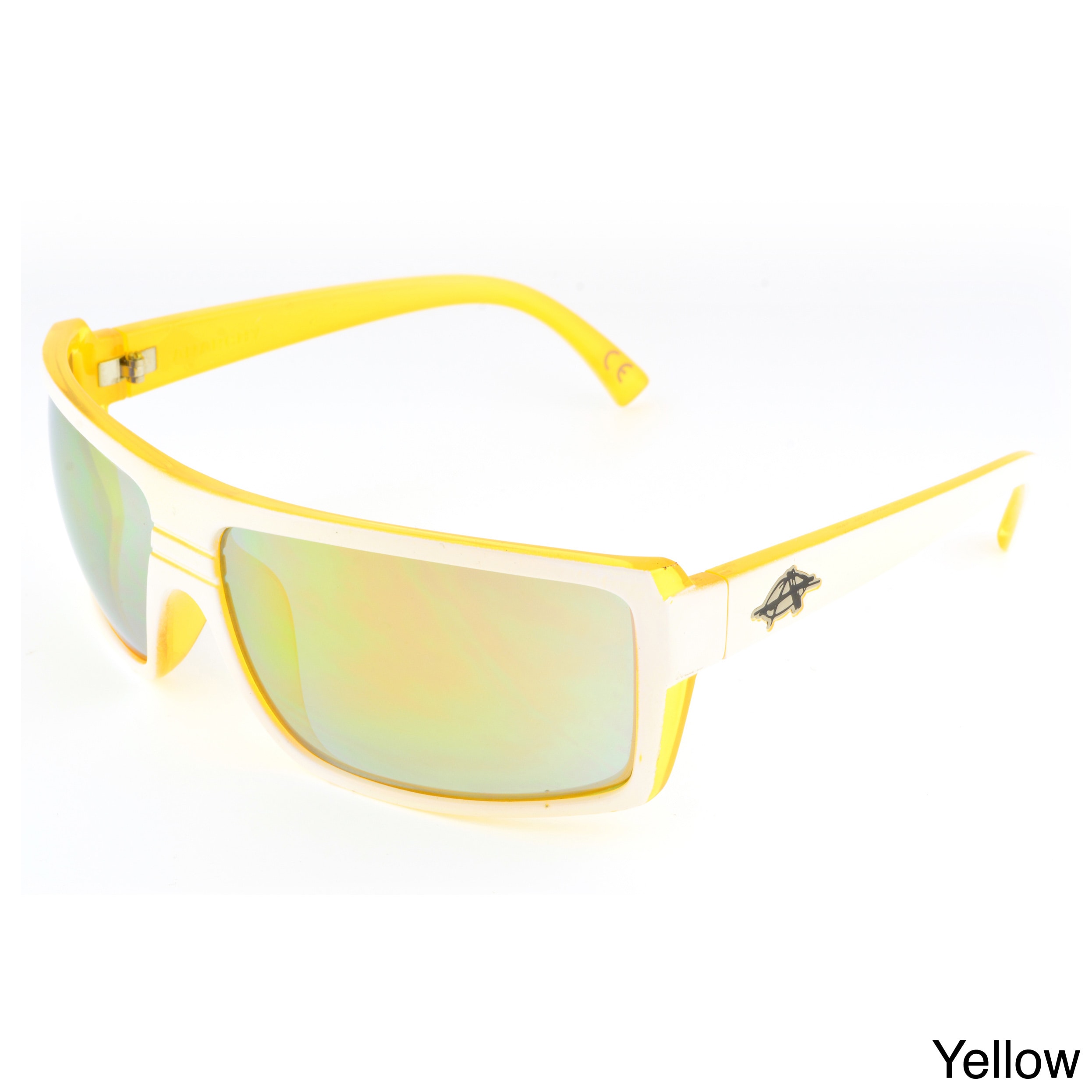 Anarchy Eyewear Anarchy Archon Sport Wrap Sunglasses Yellow Size Large