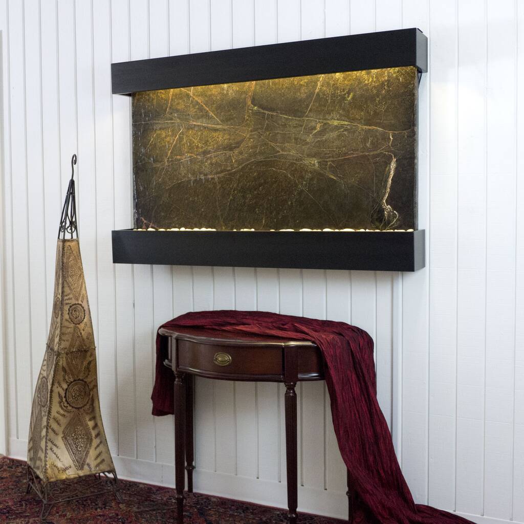 Rainforest Green Marble Horizon Falls Classic Large with Black Onyx Trim