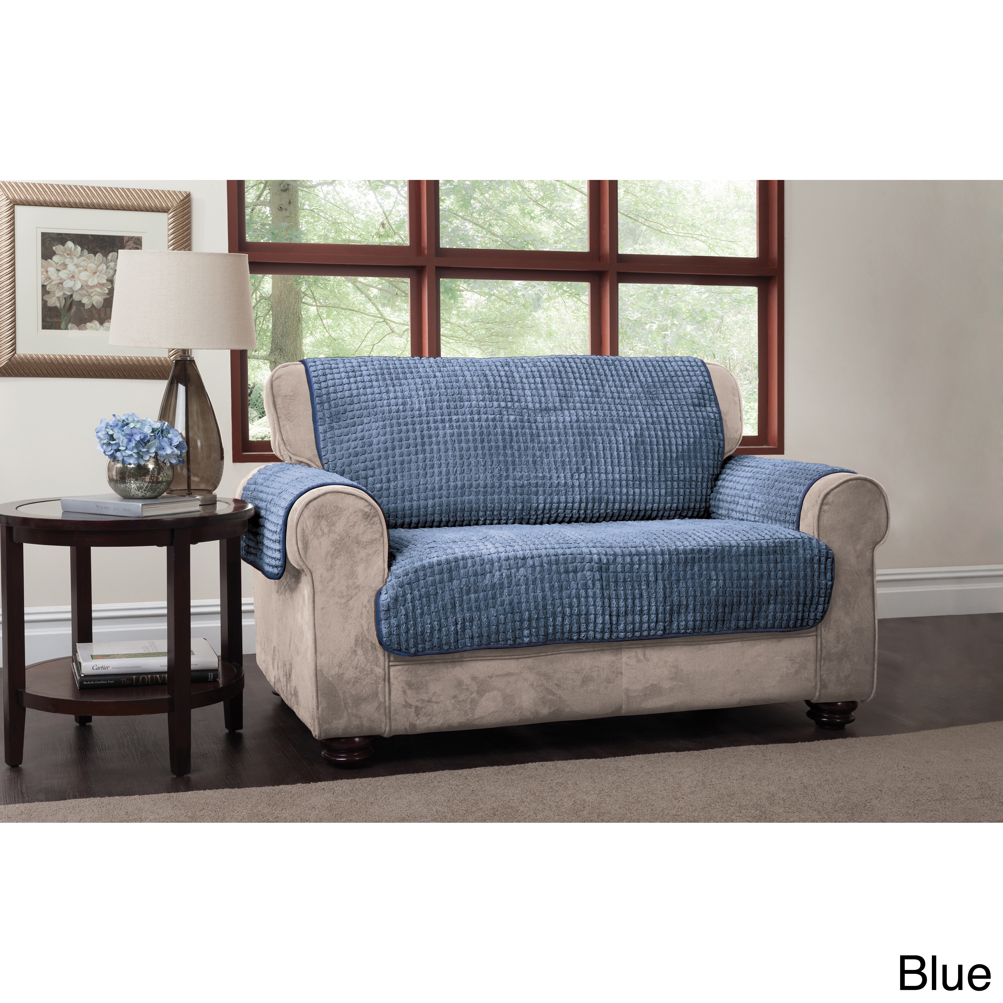 Puffs Plush Furniture Protector Loveseat Slipcover