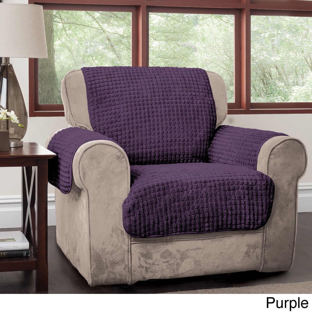 Puffs Plush Furniture Protector Chair Slipcover