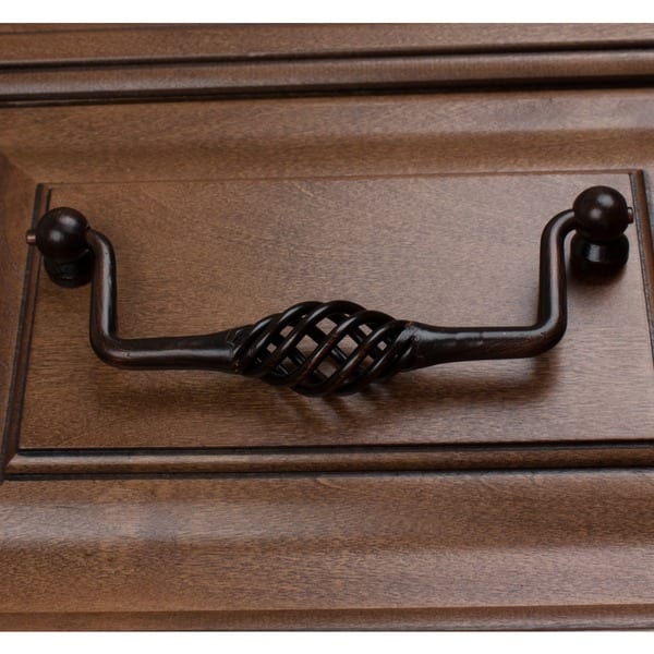 GlideRite 5-inch Rustic Bronze Birdcage Dresser Drawer Swing Bail