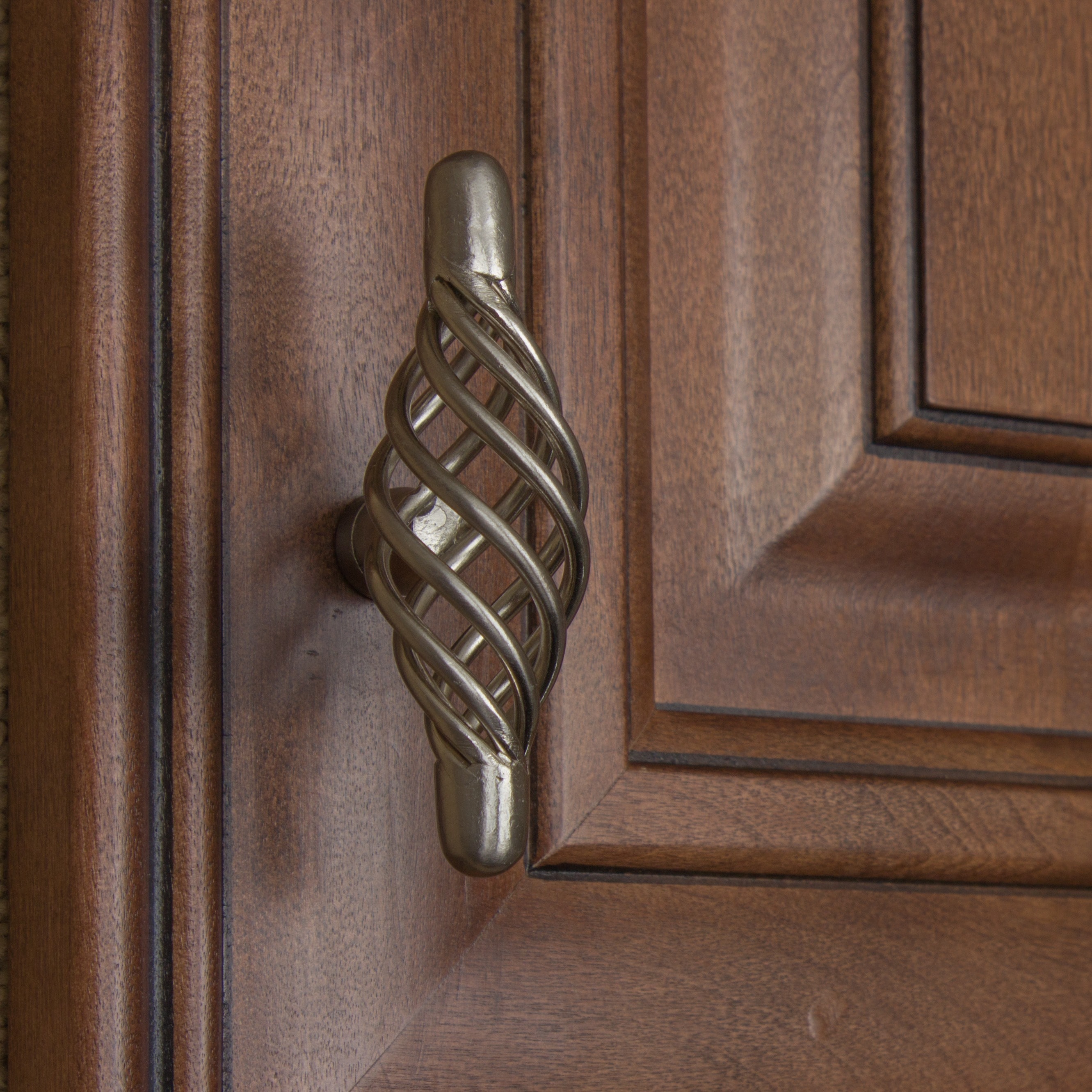 Colester Direct Kitchen Cabinet Hardware Drawer Knob Birdcage 10, Satin Nickel Colester Direct Kitchen Cabinet Hardware Drawer Knob Birdcage 10, Satin Nickel