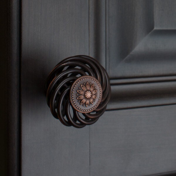 3/" Oil Rubbed Bronze Kitchen Bathroom Birdcage Cabinet Knob pull 76mm