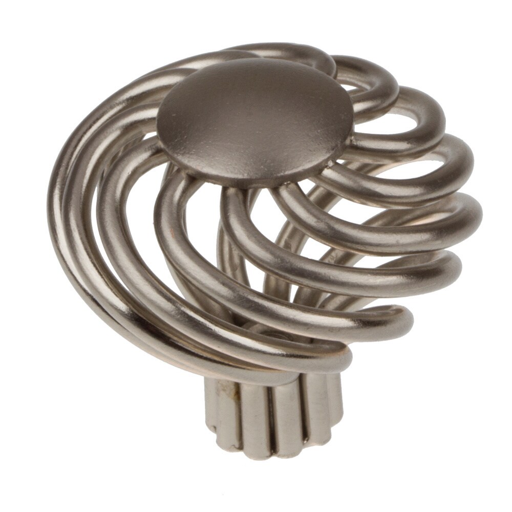 Shop GlideRite 1.5inch Satin Nickel Round Birdcage Knobs (Pack