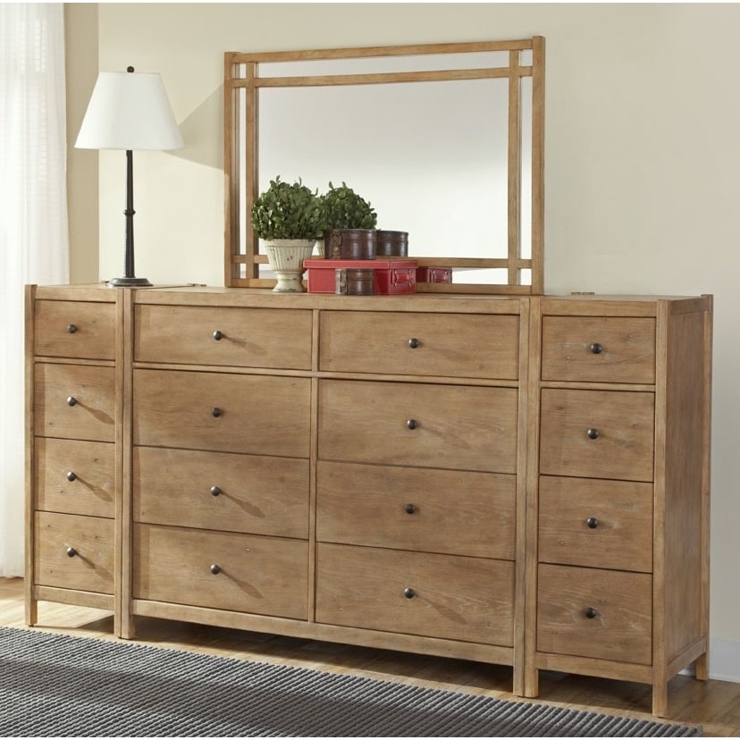 New Haven 8 drawer Dresser With Optional Mirror And Piers