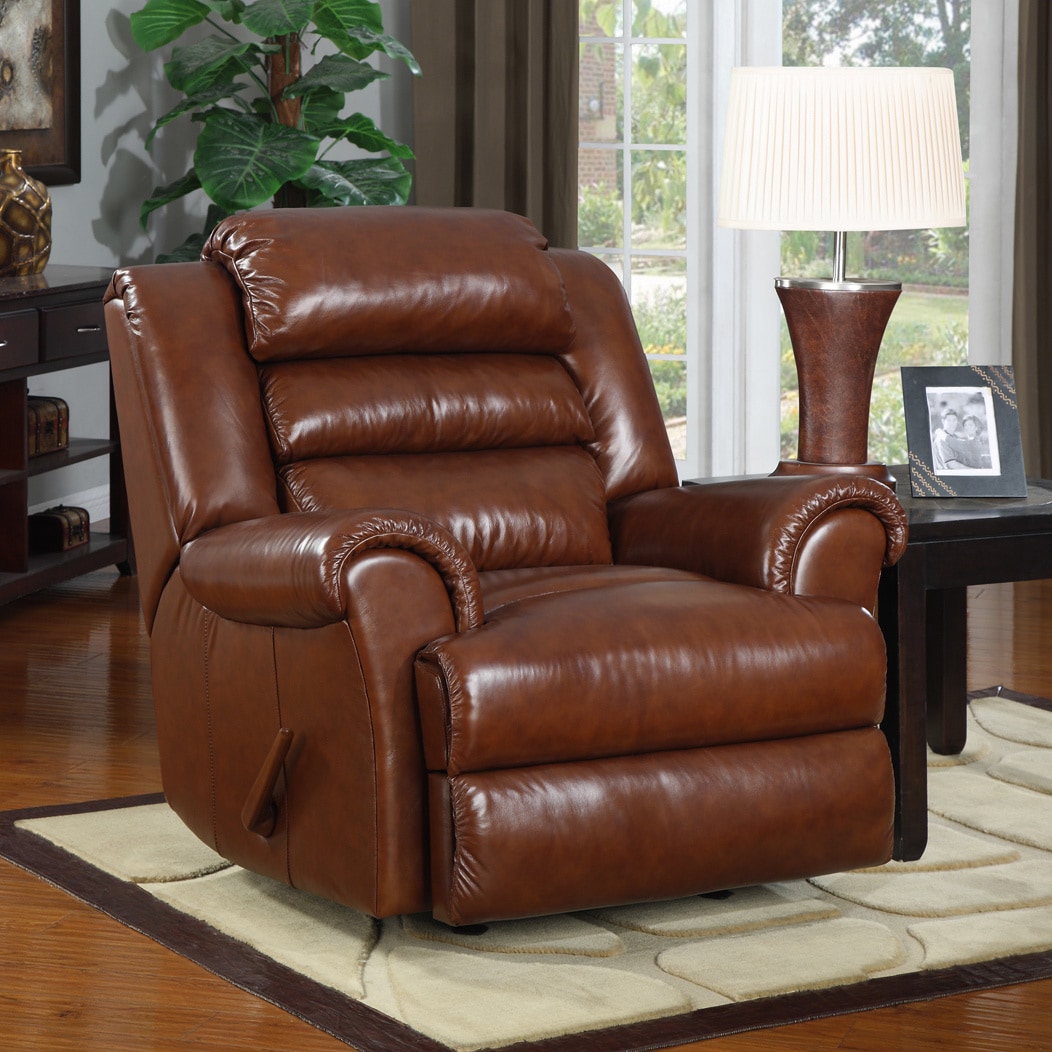 At Home Designs Sedona Contemporary Caramel Recliner