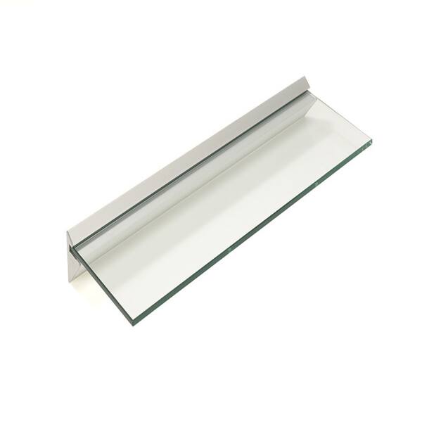 Capri 8" x 36" Clear Glass Shelf Kit Bed Bath & Beyond 9139846
