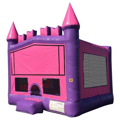 JumpOrange Princess Bricks Commercial Grade Inflatable Bounce House with Air Blower, Kids Indoor Outdoor Play Party