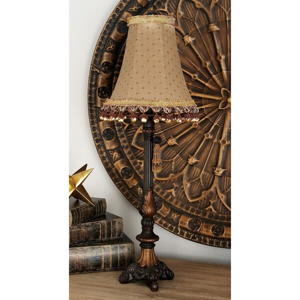 Traditional 33 Inch Polystone Antique Buffet Table Lamp by Studio 350