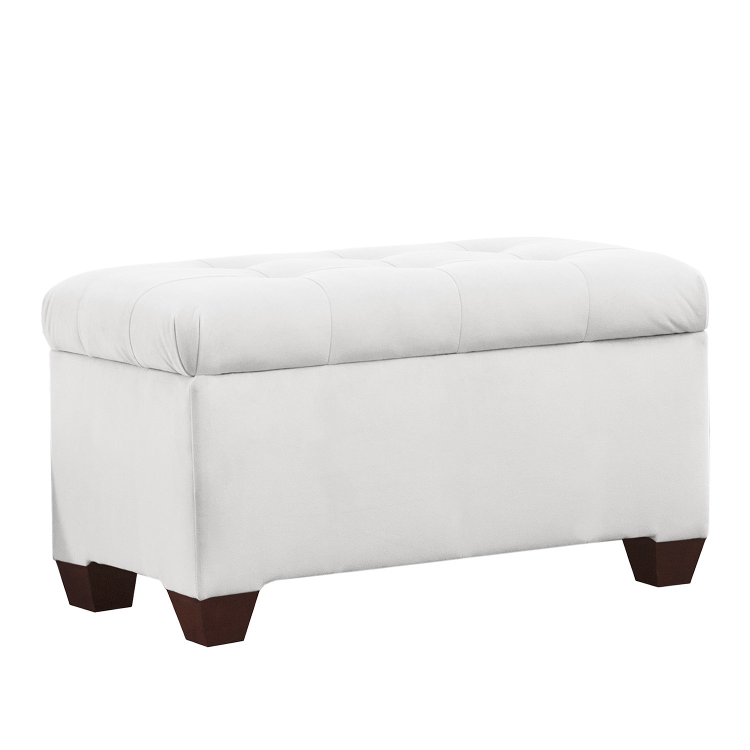 White Storage Bench