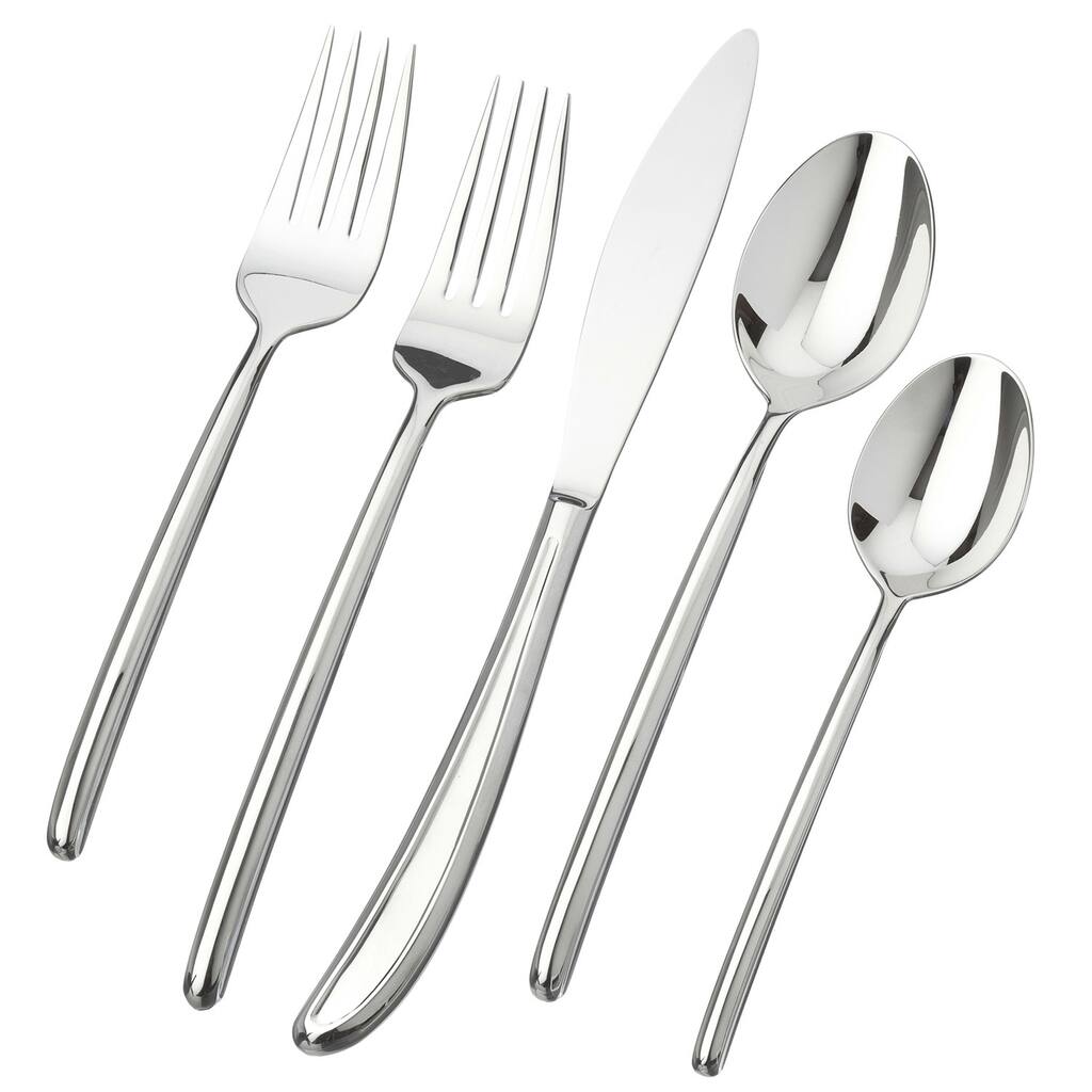 Ginkgo Flight 20-piece Stainless Steel Flatware Set