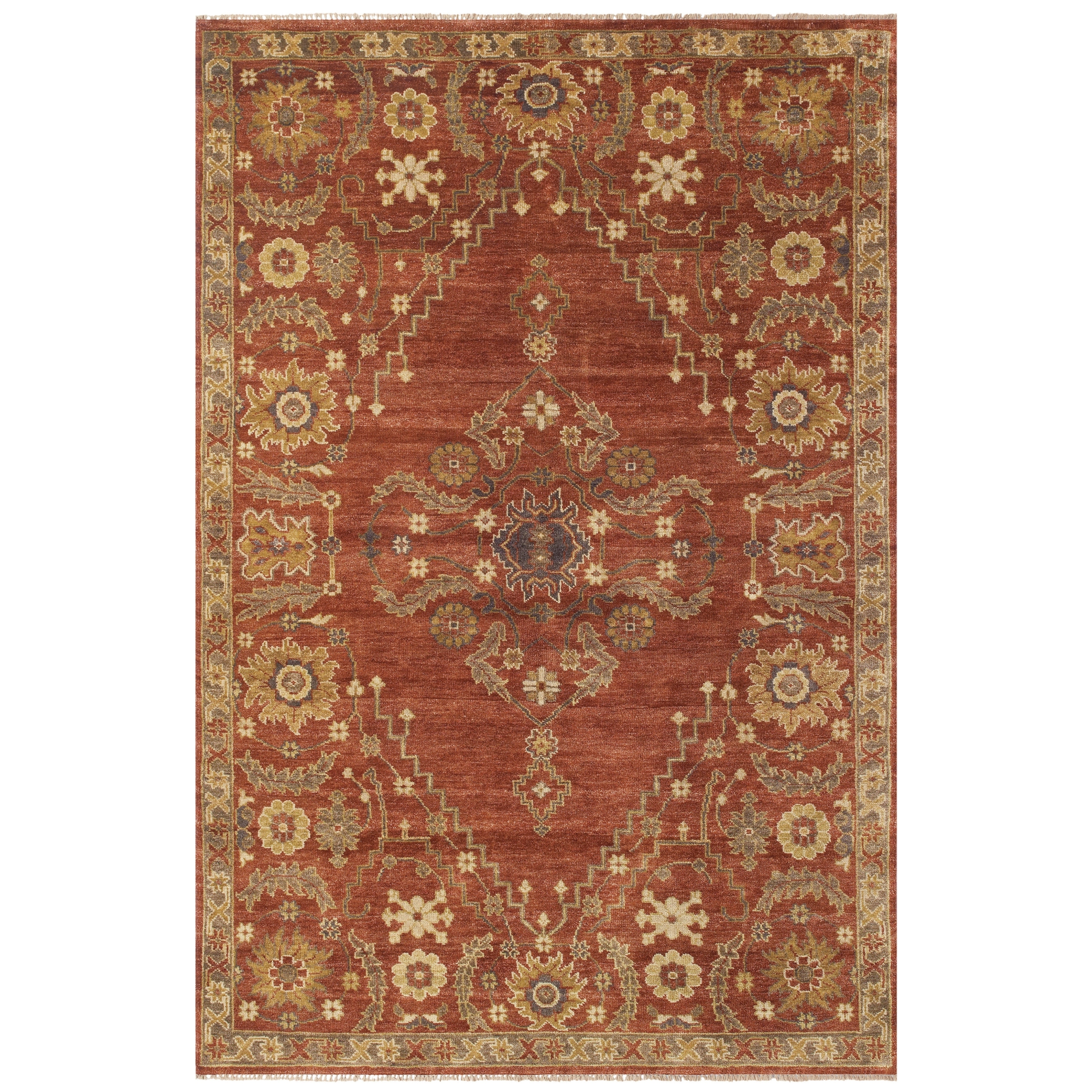 Isabella Rust Wool Rug (56 X 86)