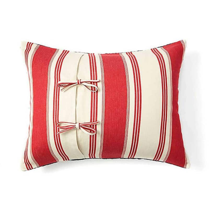 Canon Red/ Blue Tie Back King Sham