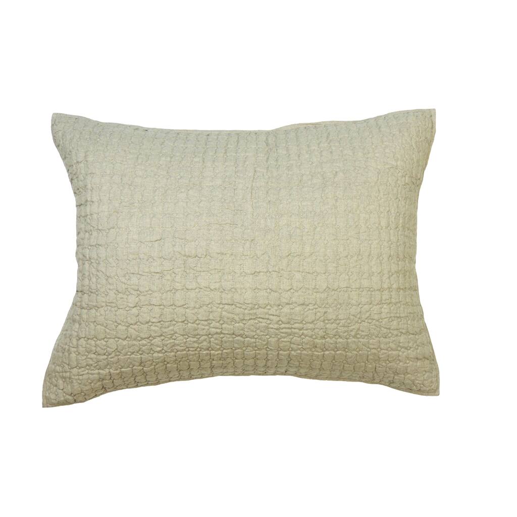 Cottage Home Karina Natural King-size Diamond Quilted Sham