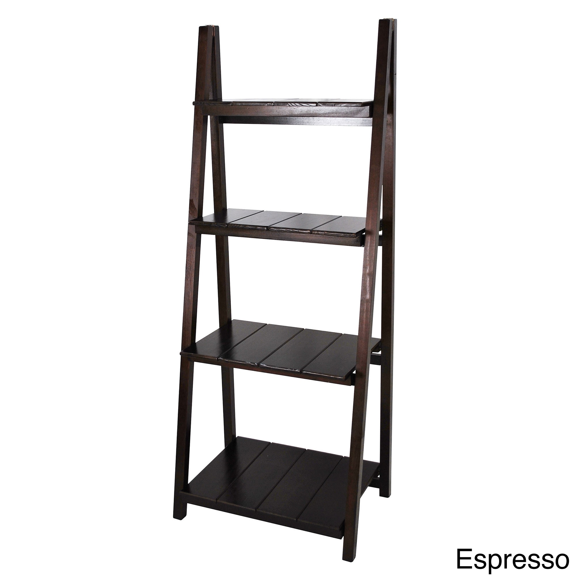 Manhasset Slatted 4 shelf Folding Bookcase