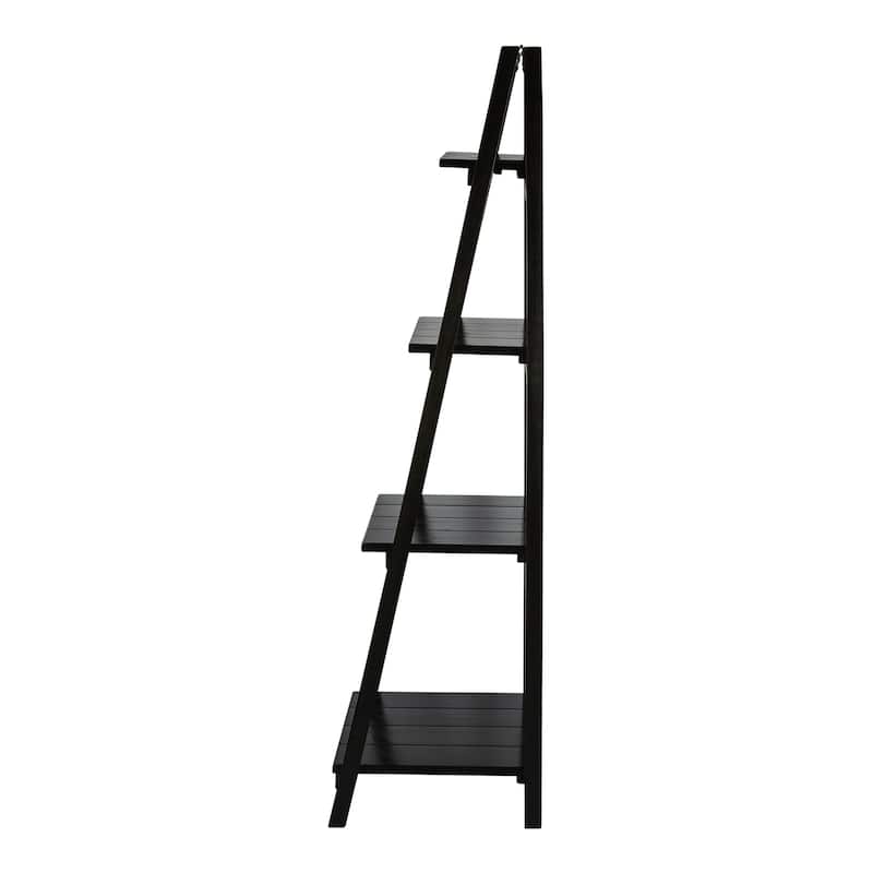 Manhasset Slatted 4-shelf Folding Bookcase