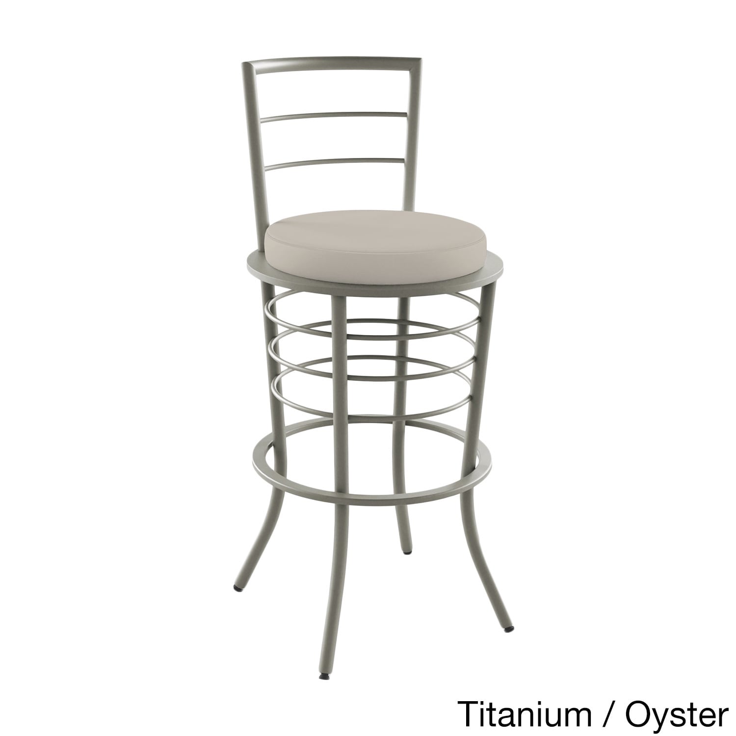 Amisco Broadway 26 Metal Stool With Backrest