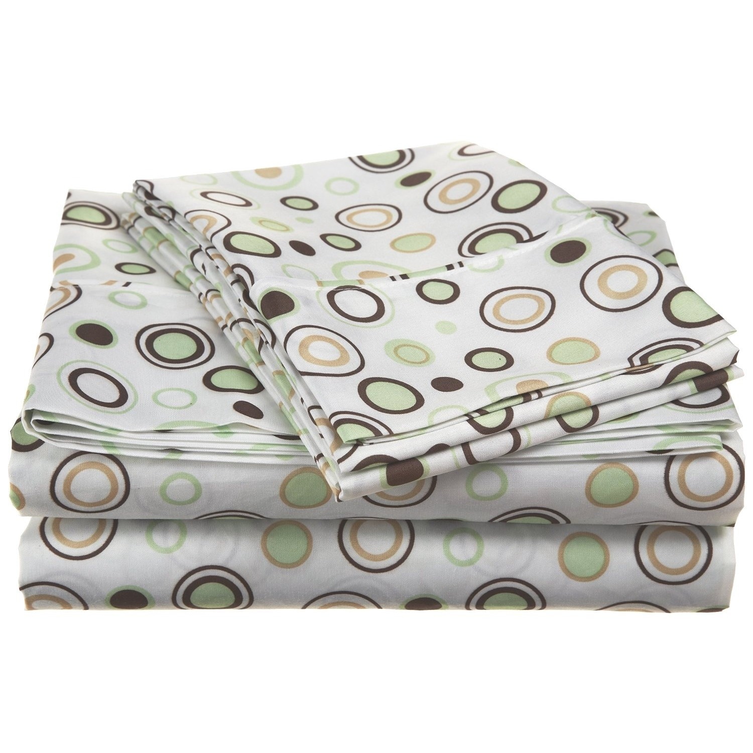 Spring Circles Microfiber Sheet Set