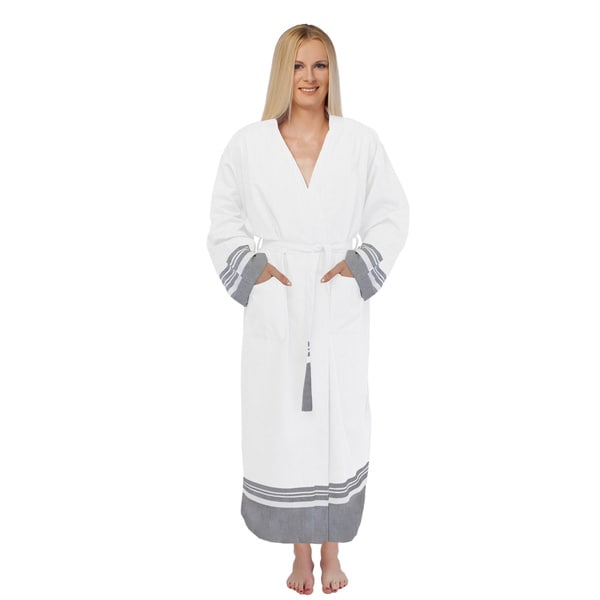 Unisex White Super Luxe Turkish Cotton Pestemal Oversized Small