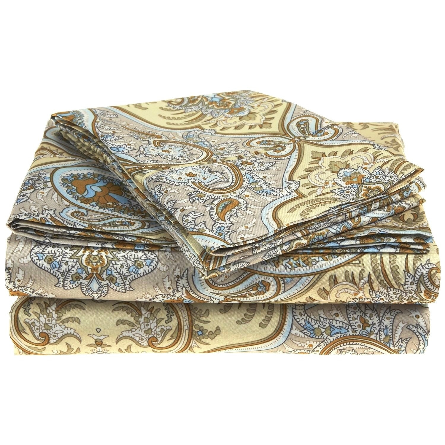 Paisley Wrinkle resistant Microfiber Sheet Set