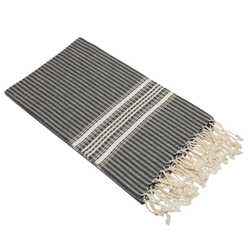 Authentic Hotel and Spa Pestemal Fouta Allure Herringbone Turkish Cotton Towel