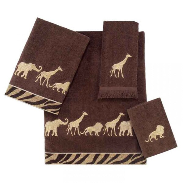 Avanti Animal Parade Brown 4-piece Towel Set