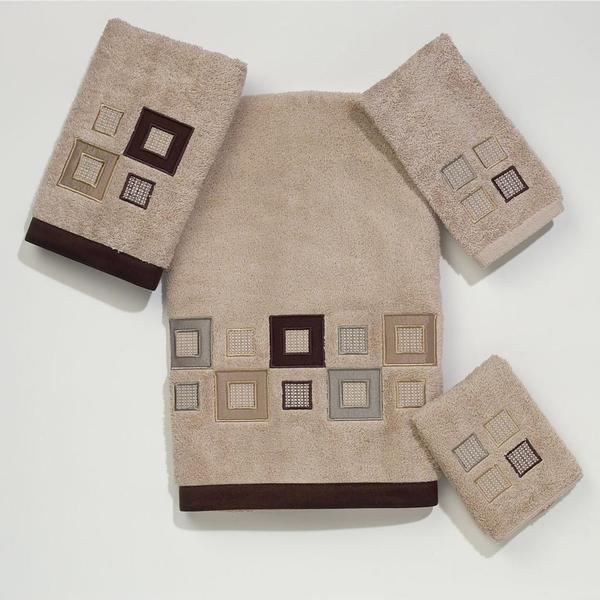 Avanti Premier Metropolis Off-White Embroidered Towel Set