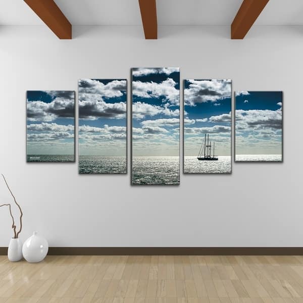 Ship 5 Piece Wrapped Canvas Wall Art Set On Sale Overstock 9141161