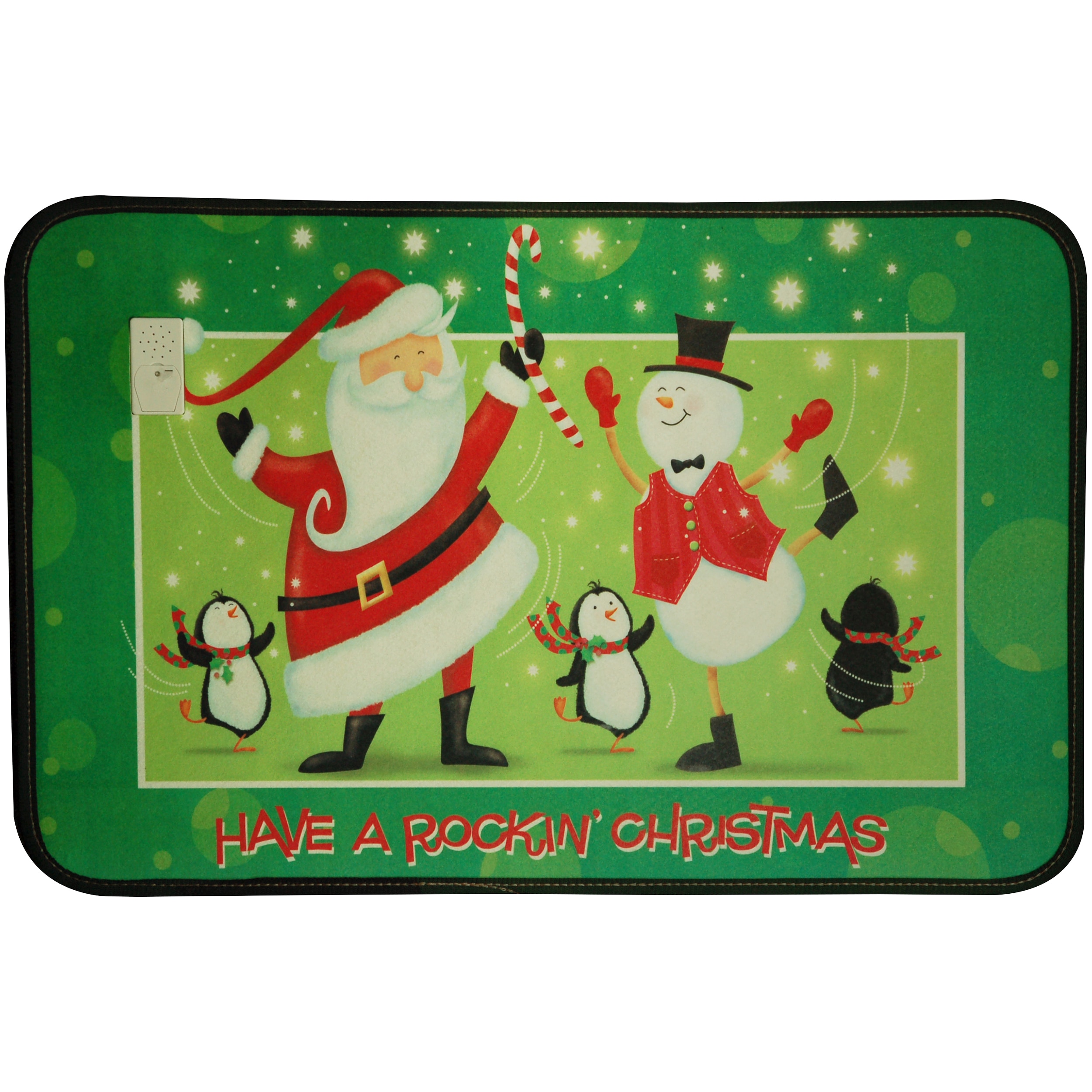 Music Sounds Swing Santa Mat (15 X 22)