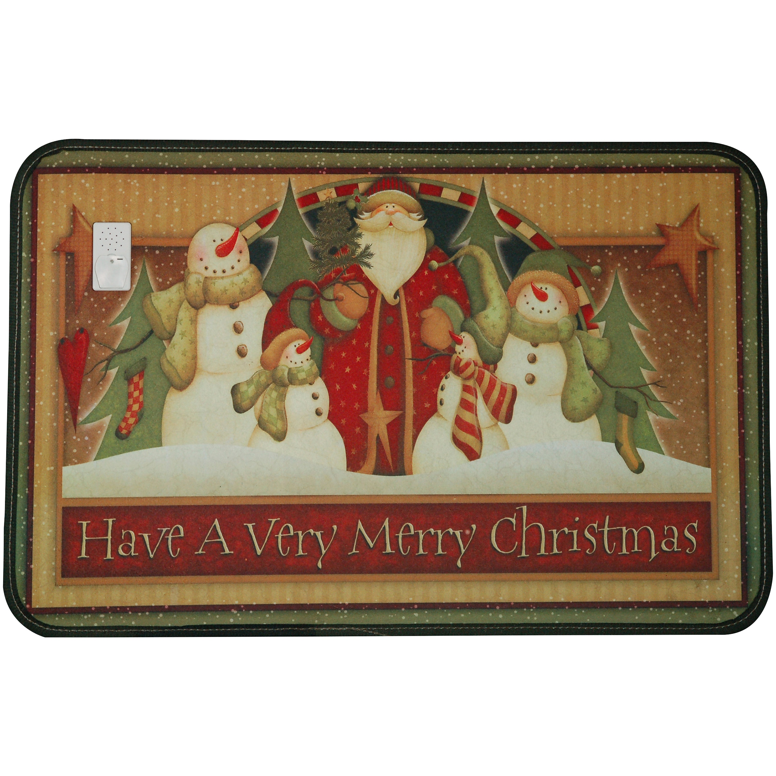 Music Sounds Santas Hillside Mat (15 X 22)