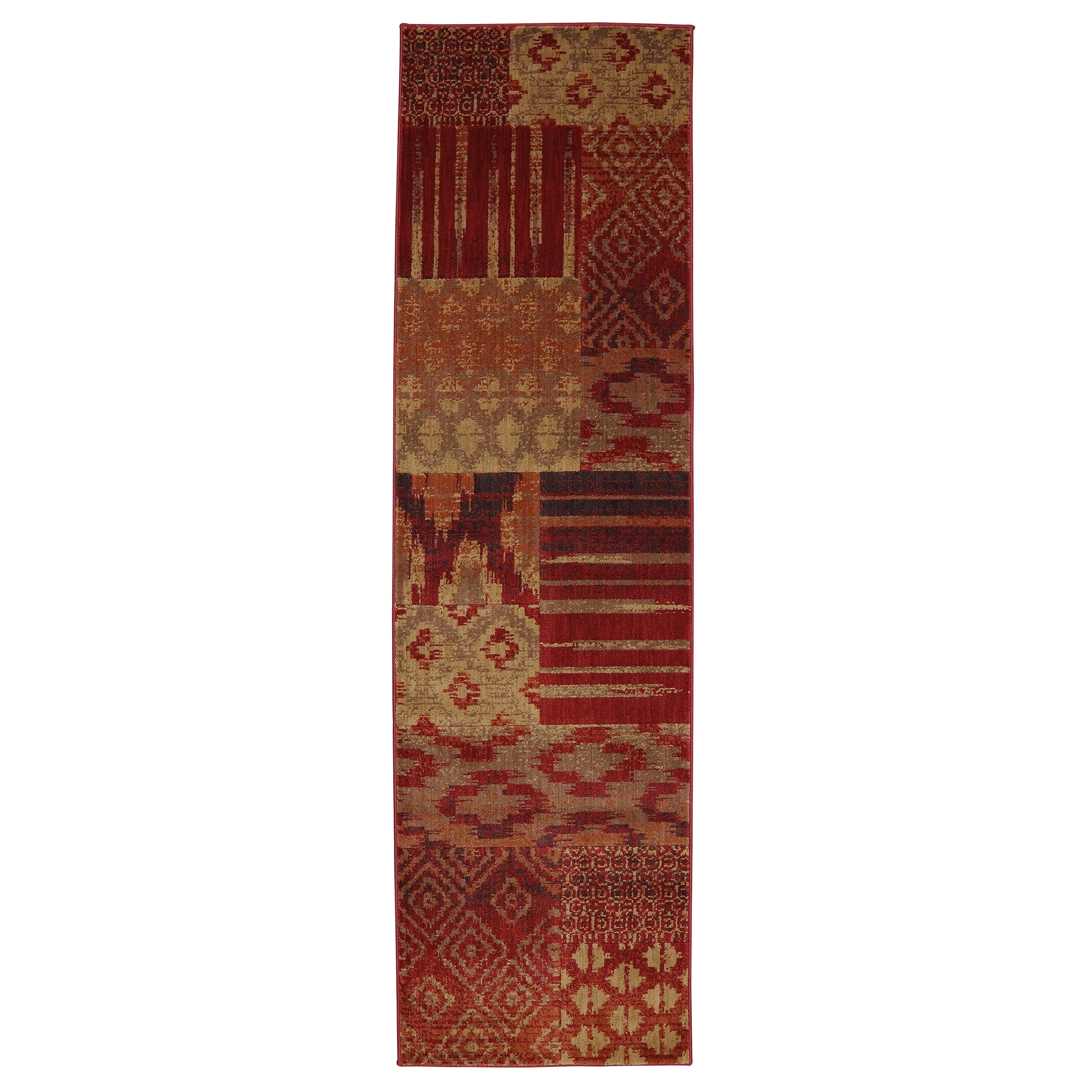 Karastan Carmel Cypress Point Crimson Rug (24 X 83)