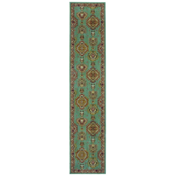 Karastan Bellingham Farragut Celadon Rug (2'5 x 12') Karastan Runner Rugs