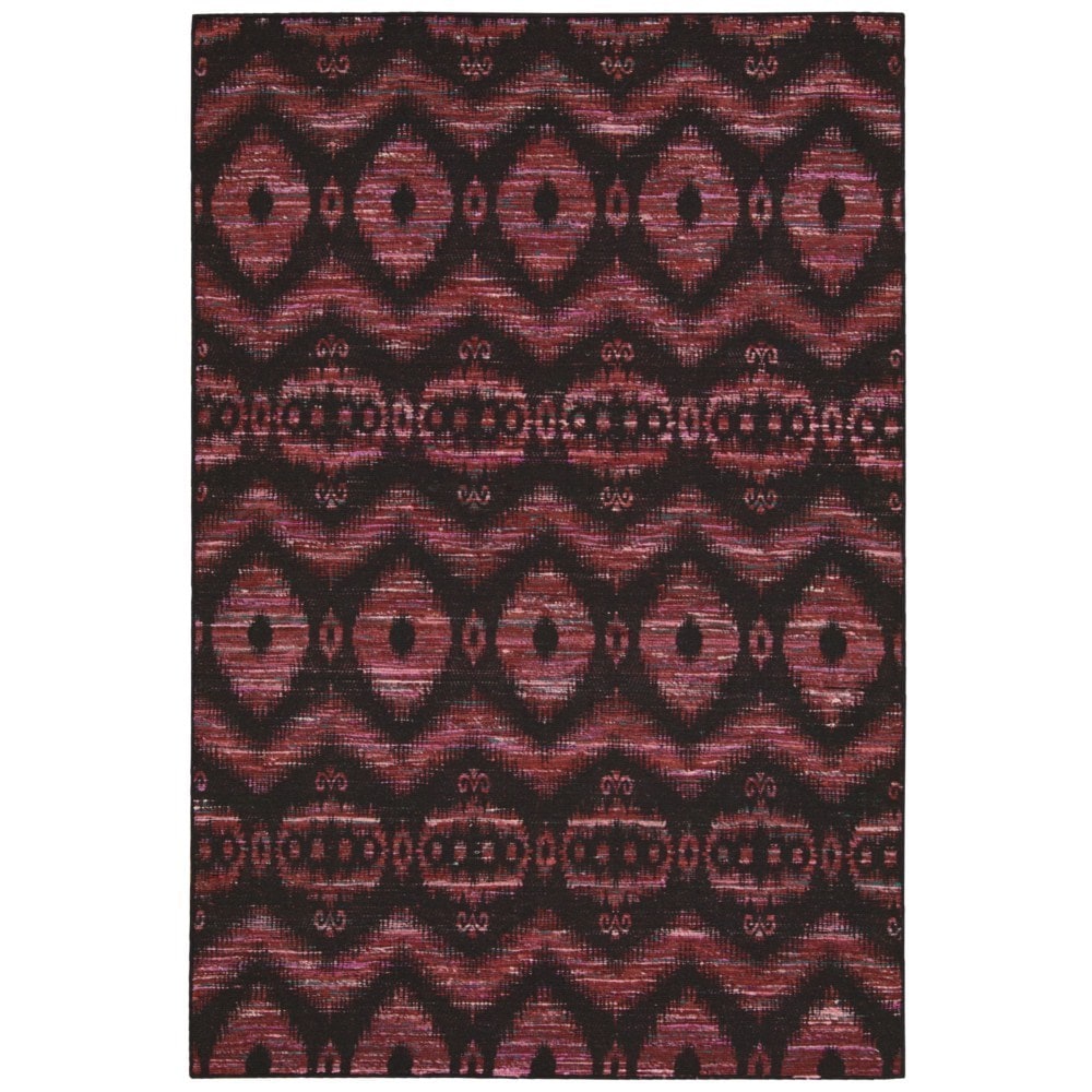 Nourison Spectrum Burgundy Black Rug (39 X 59)