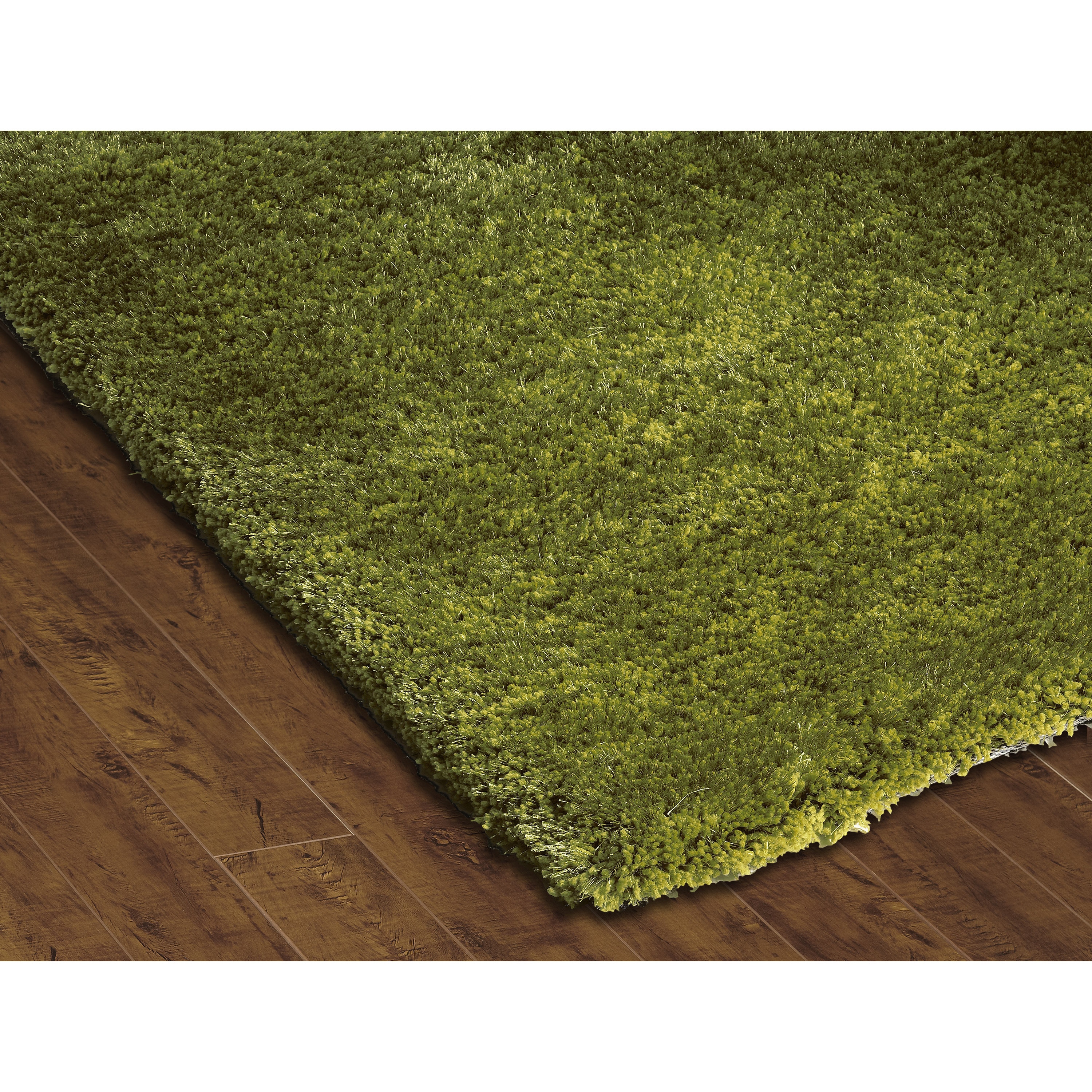 Sands Soft Shag Emerald Green Area Rug (36 X 56)