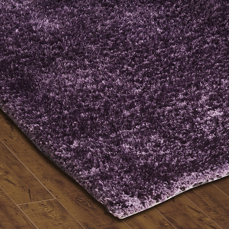 Sands Soft Shag Grape Area Rug (8 X 10)