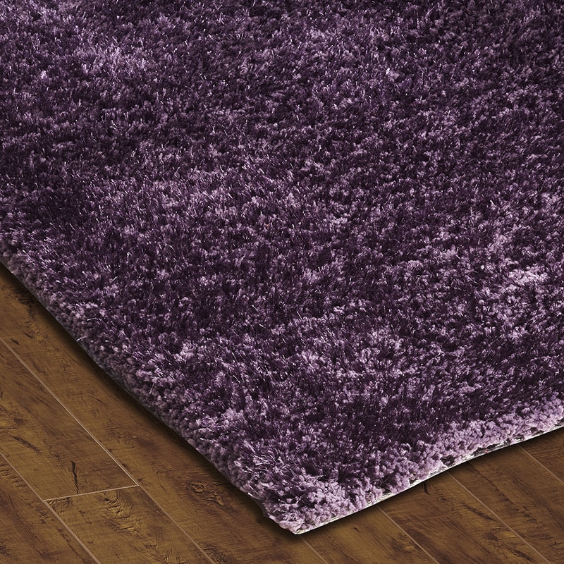 Sands Soft Shag Grape Area Rug (9 X 12)