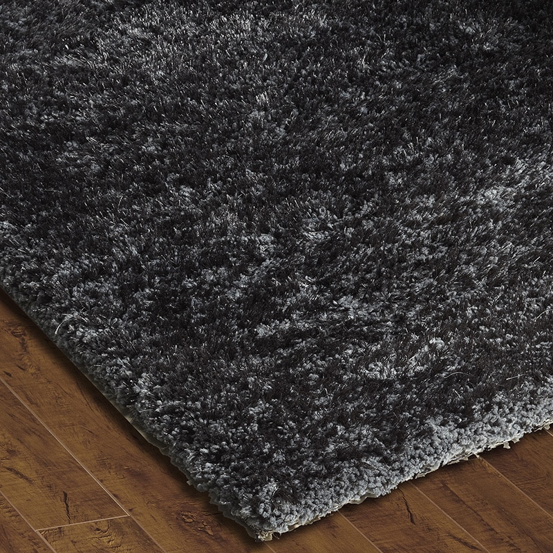 Sands Soft Shag Gun Metal Grey Area Rug (8 X 10)