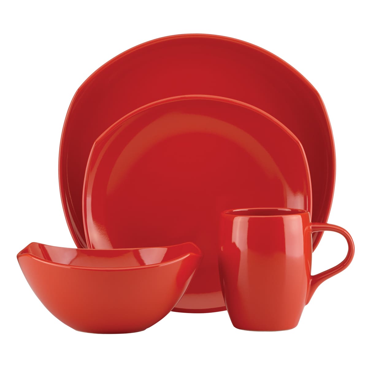 Dansk Classic Fjord Chili Red 16 piece Dinnerware Set